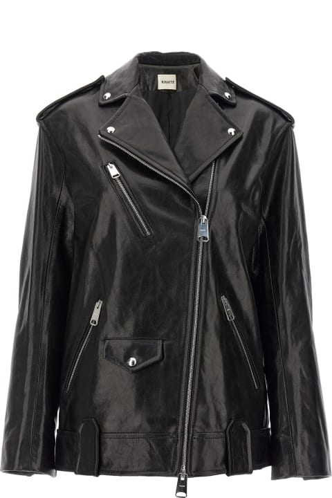Khaite Coats & Jackets for Women Khaite 'hanson' Leather Biker Jacket