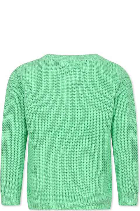 أدوات منزلية Molo Green Sweater Pour Fille Avec Logo