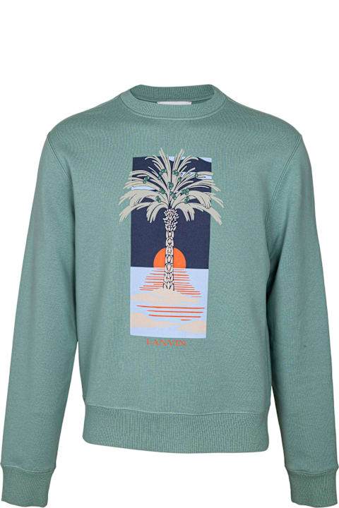 Lanvin Fleeces & Tracksuits for Men Lanvin Printed Cotton Sweatshirt
