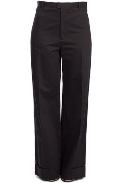 ウィメンズ Maison Margielaのパンツ＆ショーツ Maison Margiela Pleat Detailed Straight-leg Trousers