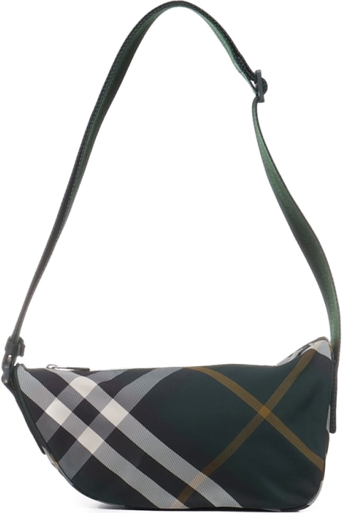 Bags for Men Burberry Check Pouch Bag