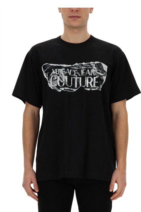 Versace Jeans Couture Topwear for Men Versace Jeans Couture Couture Logo Print T-shirt