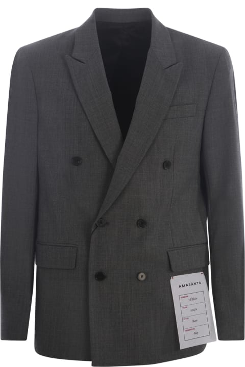 メンズ Amarantoのコート＆ジャケット Amaranto Double-breasted Jacket Amaranto In Wool Blend