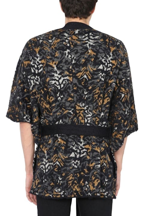 Homeware Saint Laurent V-neck Tied Short-sleeved Cardigan
