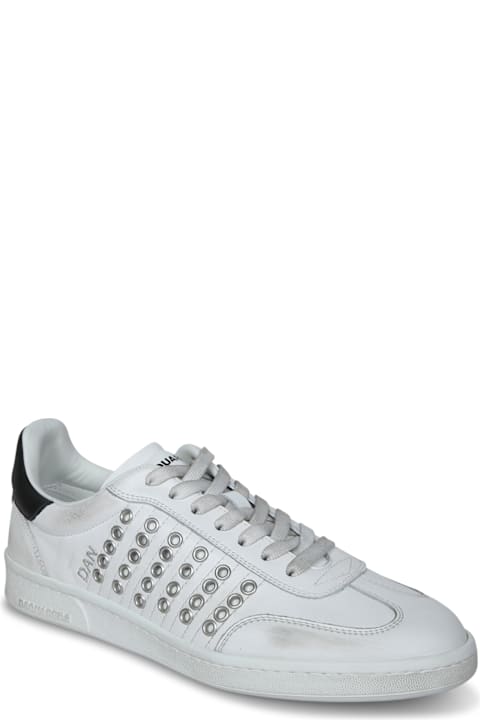 أدوات منزلية Dsquared2 Black And White Studded Sneakers