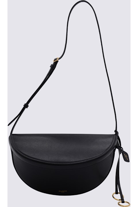 Alaia Black Leather Crossbody Bag
