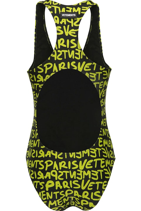 VETEMENTS Swimwear for Women VETEMENTS Graffiti Monogram Swimsuit