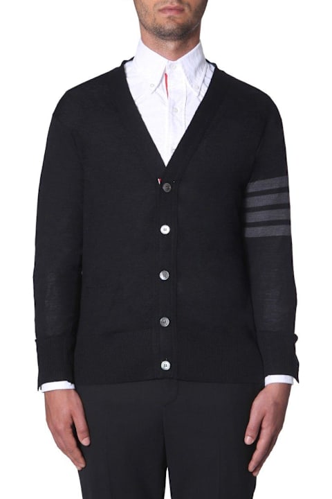 Thom Browne Sweaters for Men Thom Browne 4-bar V-neck Cardigan