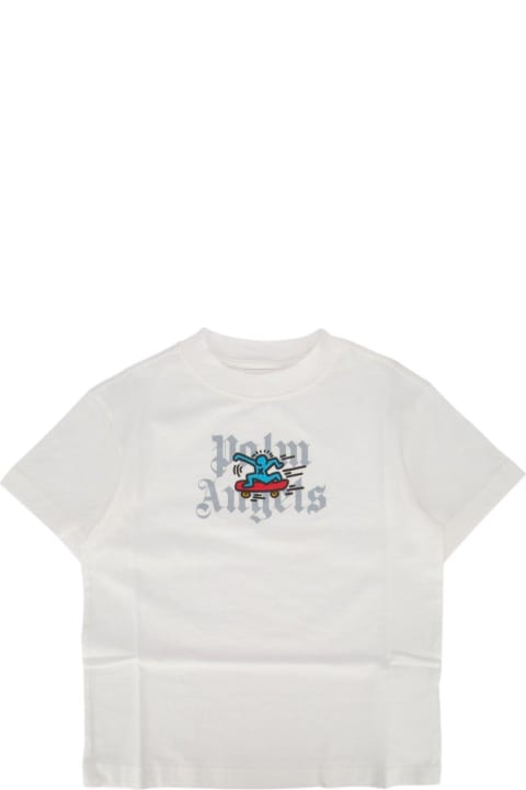 Palm Angels for Kids Palm Angels X Keith Haring Crewneck T-shirt