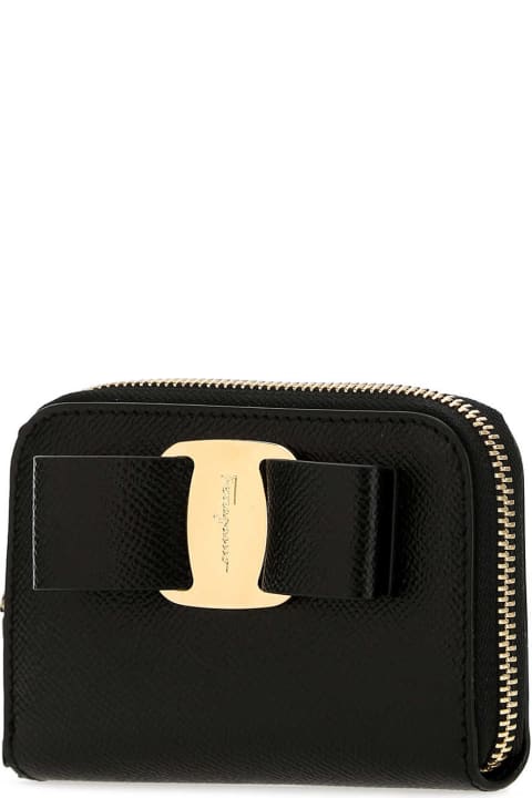 Ferragamo for Women Ferragamo Black Leather Wallet