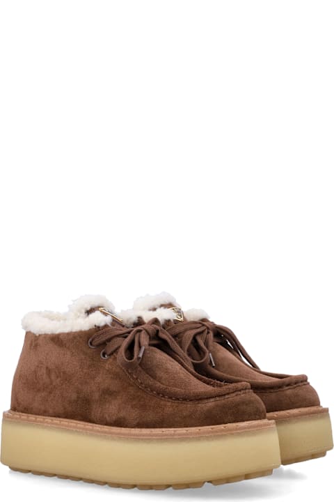 Homeware Prada Prada Suede Chukka Boots With Shearling Lining