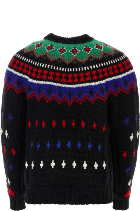 Moncler Grenoble Sweaters for Women Moncler Grenoble Embroidered Wool Blend Tricot Sweater