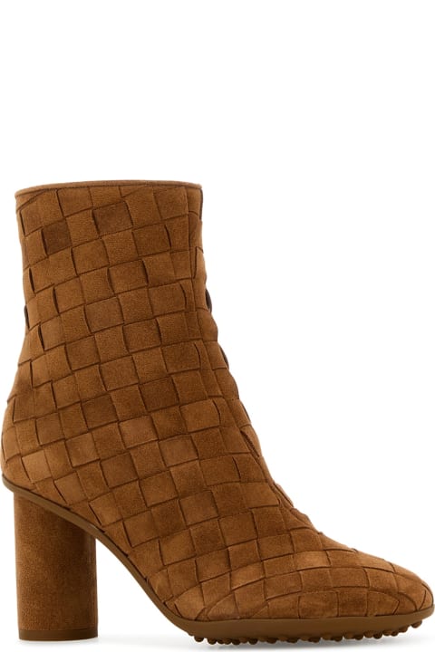 Bottega Veneta Shoes for Women Bottega Veneta Boot Ankle Intreccio Suede