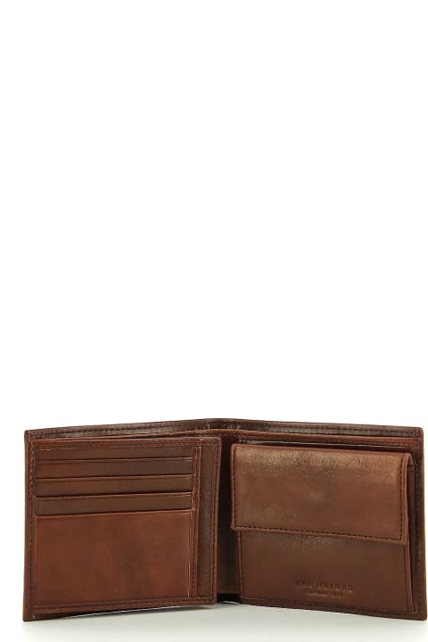 Brown Men's Wallet W/id Window