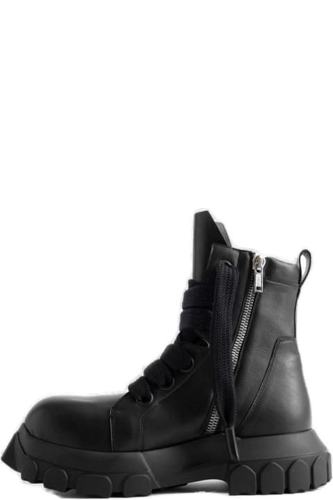 Rick Owens Boots for Men Rick Owens Jumbo Laced Bozo Tractor Chunky Boots