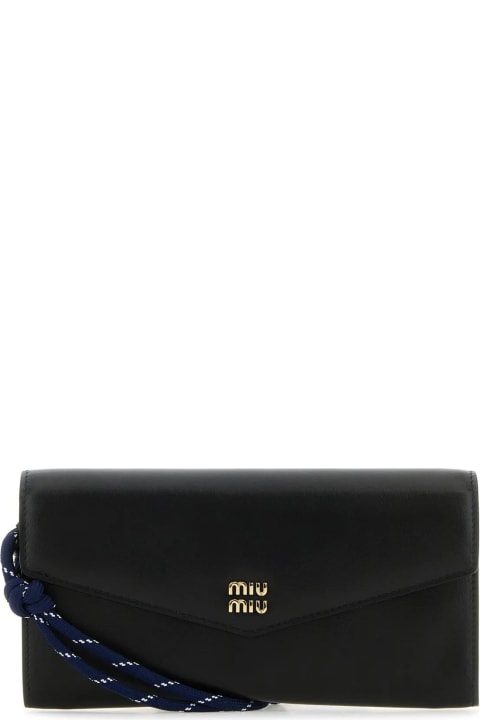 Miu Miu Accessories for Women Miu Miu Black Leather Wallet