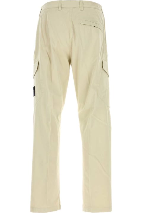 Stone Island for Men Stone Island Sand Stretch Cotton Pant