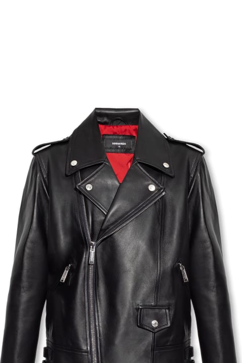 Dsquared2 Coats & Jackets for Women Dsquared2 Leather Boyfriend Jacket