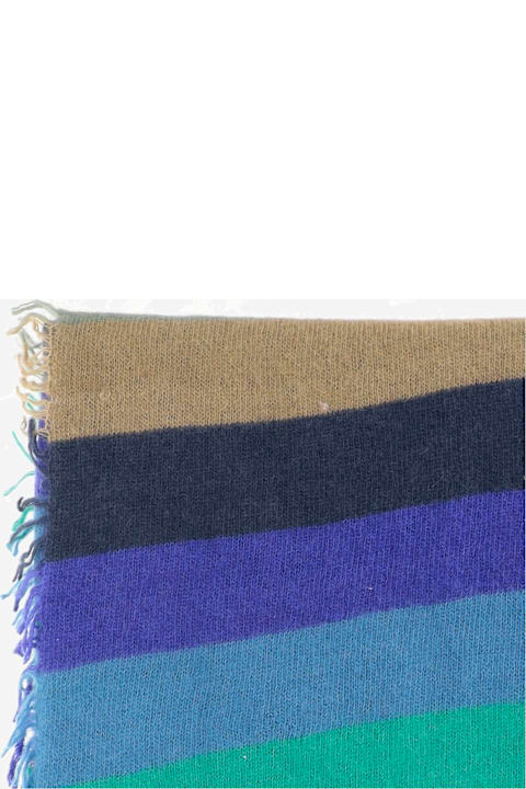 Faliero Sarti لـ Kids Faliero Sarti Strippy Cashmere Scarf