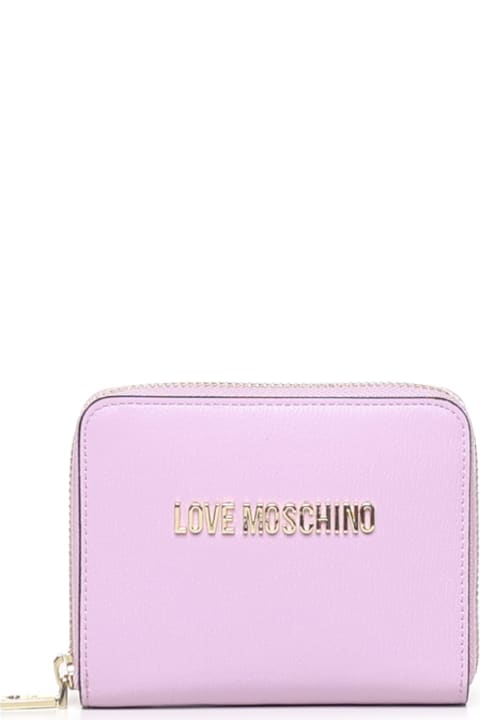 Fashion for Women Love Moschino Bi-fold Wallet With Logo