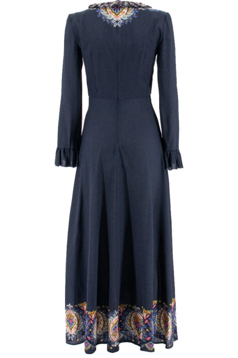 ウィメンズ Etroのワンピース＆ドレス Etro Paisley-printed Plunging V-neck Maxi Dress