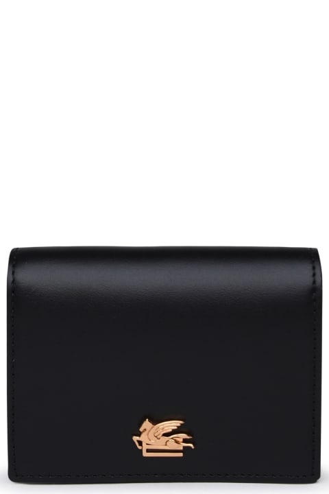 Wallets for Women Etro Black Leather Wallet