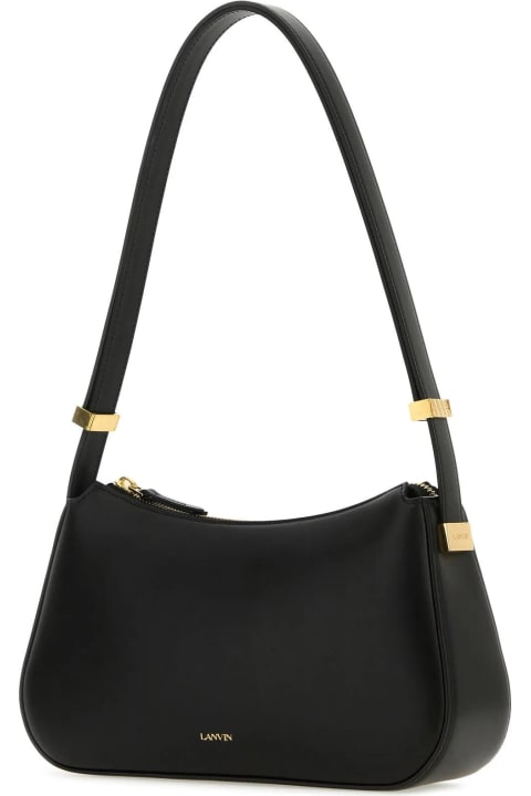 Bags Sale for Women Lanvin Black Leather Concerto Shoulder Bag
