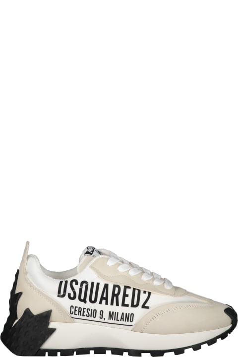 Dsquared2 Sneakers for Women Dsquared2 Logo Detail Leather Sneakers