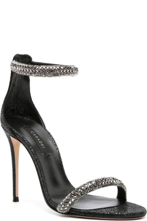 Fashion for Women Casadei Scarlet Glitter Leather Sandals