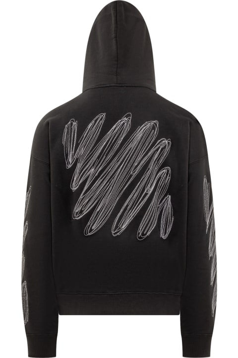 Fleeces & Tracksuits for Men Off-White Hoodie With Scribble Logo