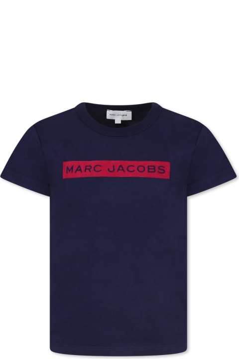 أدوات منزلية Marc Jacobs Blue T-shirt For Girl With Logo