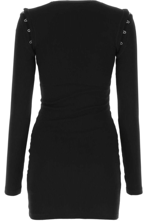 Dion Lee Clothing for Women Dion Lee Black Stretch Cotton Mini Dress