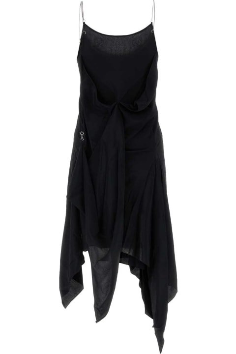 Fashion for Women Kiko Kostadinov Black Acetate Blend Jogakbo Dress