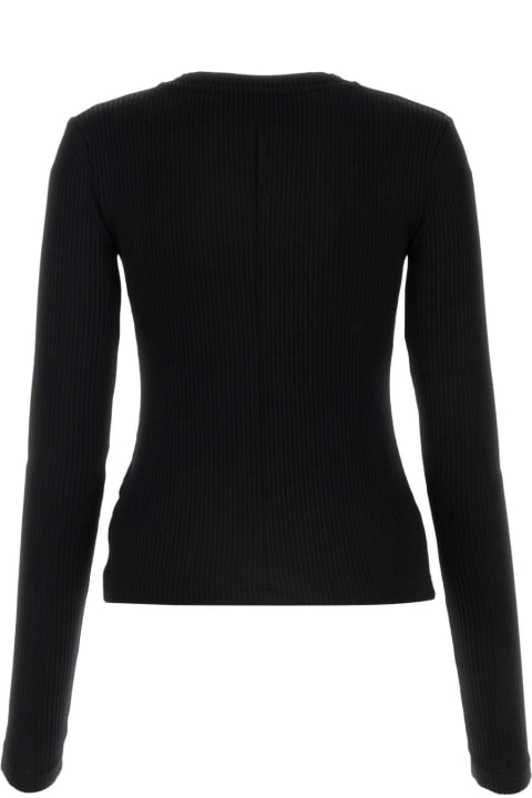 AREA Sweaters for Women AREA Black Stretch Viscose Top