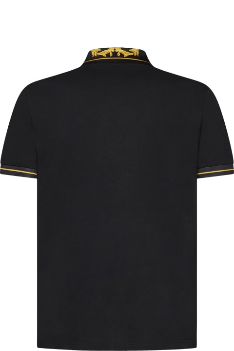Versace Jeans Couture for Men Versace Jeans Couture Baroque-pattern Polo Shirt