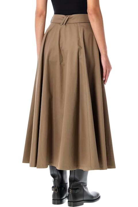Homeware Burberry London Burberry London Gabardine Trench Midi Skirt