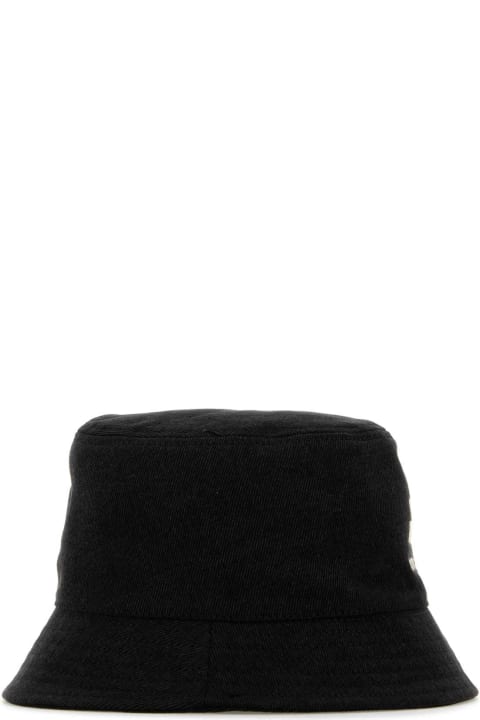 Isabel Marant قبعات لـ السيدات Isabel Marant Black Denim Haley Bucket Hat