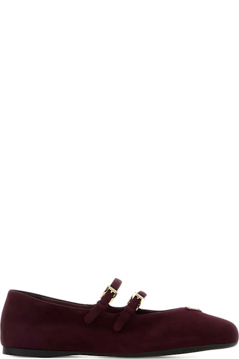 Homeware Prada Prada Flat Shoes Bordeaux