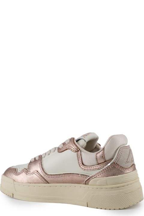 Homeware Autry Autry Clc Sneakers In Metal Leather