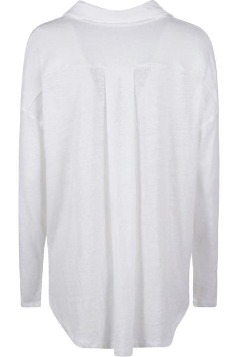 Majestic Filatures Topwear for Women Majestic Filatures Majestic Collared Long-sleeve Shirt
