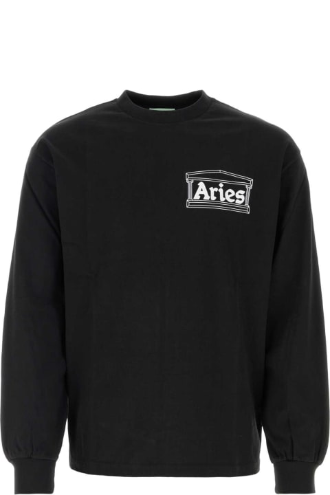 Aries Fleeces & Tracksuits for Men Aries Black Cotton T-shirt