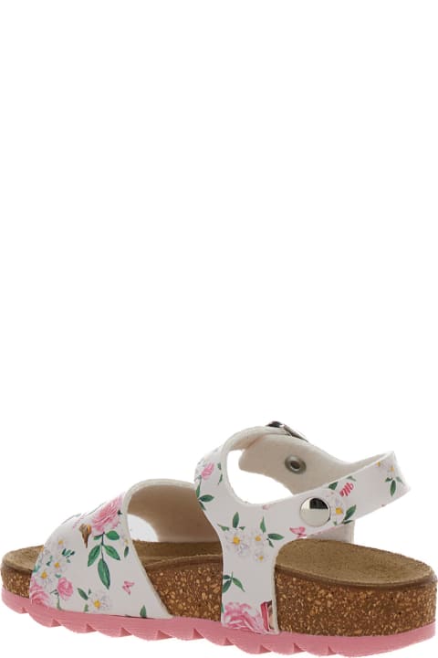 Monnalisa Shoes for Baby Boys Monnalisa Multicolor Sandals With Floreal Print In Polyurethane Baby