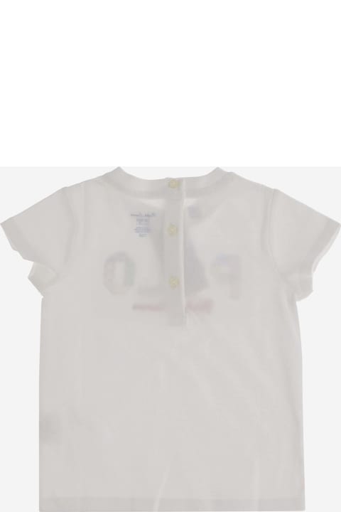 Polo Ralph Lauren Topwear for Baby Girls Polo Ralph Lauren Cotton T-shirt With Logo