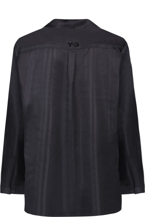 ウィメンズ Y-3のトップス Y-3 Shirt In Black Polyamide Polyester