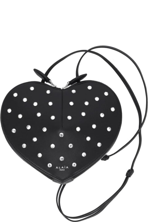 Alaia Shoulder Bags for Women Alaia Mini Crystal Bag 'coeur'