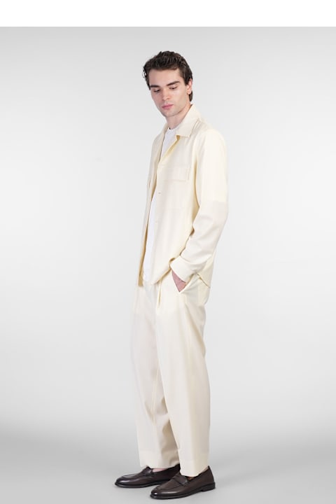 Briglia 1949 Clothing for Men Briglia 1949 Manhattans Pants In Beige Wool