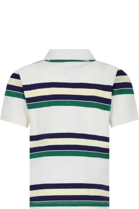 Bonpoint T-Shirts & Polo Shirts for Boys Bonpoint Ivory Shirt For Boy With Logo