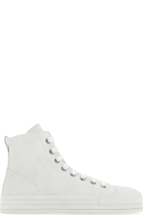 Fashion for Women Ann Demeulemeester Chalk Suede Sneakers