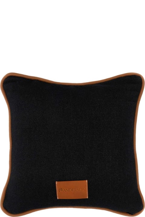 Homeware J.W. Anderson Black Wool Blend Pillow