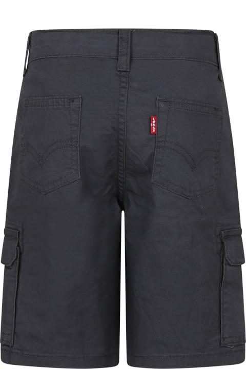 Bottoms for Boys Levi's Black Shorts For Boy With Logo